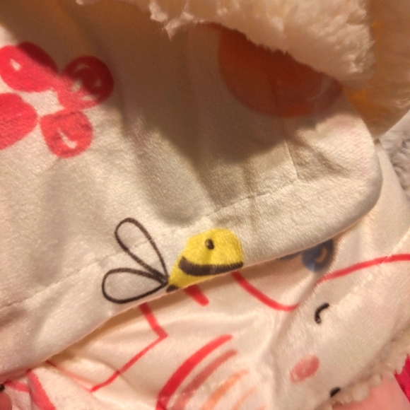 Elephant pillow & blanket set by little chickadees.  Soft, pink, baby gift, baby - Picture 9 of 12